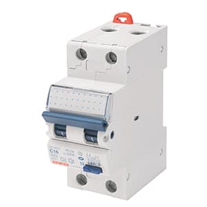 GEWISS - GEWGW95026 INTERRUTTORE MAGNETOTERMICO DIFFERENZIALE COMPATTO - MDC 100 - 2P CURVA C 10A TIPO AC Idn=0,03A - 2 MODULI
