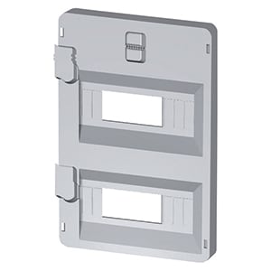 GEWISS - GEWGW44853 PANNELLO FRONTALE FINESTRATO 14 MODULI QUADRI 316X396 - GRIGIO RAL 7035