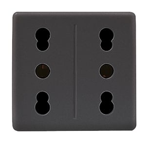 GEWISS - GEWGW21291 PRESA MULTIPLA 2P+T 16A BIV.ST.ITA.SY/BK