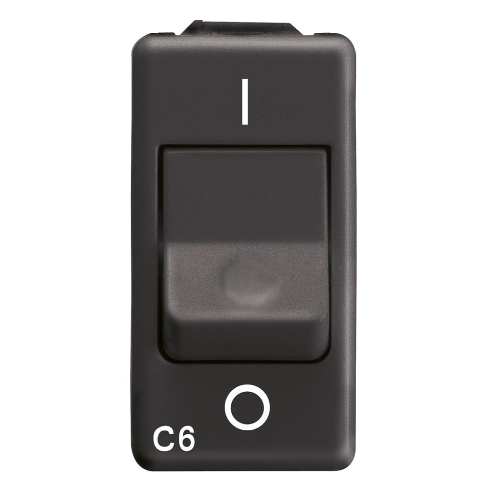 GEWISS - GEWGW21433 INTERRUTTORE AUTOMATICO MAGNETOTERMICO 230V ac - 1P 16A 3kA CURVA C - 1 MODULO - SYSTEM BLACK