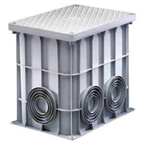 GEWISS - GEWDX59501 POZZETTO RETTANGOLARE 360X260X320 - FONDO PIATTO SFONDABILE, COPERCHIO AD ALTA RESISTENZA E 4 VITI INOX