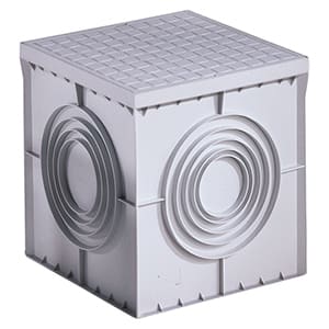 GEWISS - GEWDX59701 POZZETTO QUADRATO 300X300X300 - FONDO PIATTO SFONDABILE E COPERCHIO AD ALTA RESISTENZA