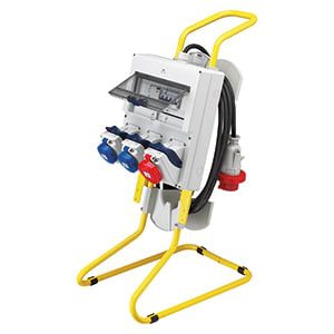 GEWISS - GEWGW66388 COMBIBLOC ASC - CABLATO - CON SUPPORTO CAVO E SPINA IEC 309 3P+N+T 32A - 2 PRESE 2P+T 16A + 1 PRESA 3P+N+T 16A-IP55