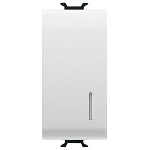 GEWISS - GEWGW10913 PULSANTE SOFT-CLICK - LUMINOSO - CON DIFFUSORE - PER INTERFACCE CONTATTI BUS - 1P NA PRIVO DI POTEN. - 1 MODULO - BIANCO LUCIDO - CHORUSMART
