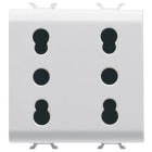 GEWISS - GEWGW10208 PR.DOPPIA 2P+T 16A P17-11 BIV.ST.ITA.B.