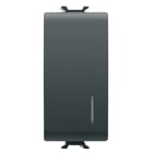 GEWISS - GEWGW12913 PULSANTE SOFT-CLICK - LUMINOSO - CON DIFFUSORE - PER INTERFACCE CONTATTI BUS - 1P NA PRIVO DI POTEN. - 1 MODULO - NERO SATINATO - CHORUSMART