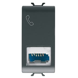 GEWISS GEWGW12406 CONN.TELEFONICO ST.INGLESE NERO