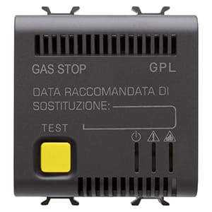 GEWISS - GEWGW12711 RIVELATORE GPL - 12V ac/dc - 2 MODULI - NERO SATINATO - CHORUSMART