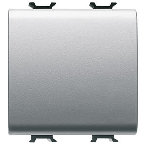 GEWISS - GEWGW14071 DEVIATORE UNIPOLARE 250V ac - 16AX - NEUTRO - 2 MODULI - TITANIO - CHORUSMART