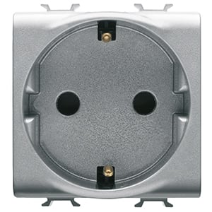 GEWISS - GEWGW14241 PRESA 2M 2P+T 16A ST.TED.TITANIO