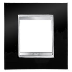 GEWISS - GEWGW16222TN PLACCA LUX INT.2P NERO TONER