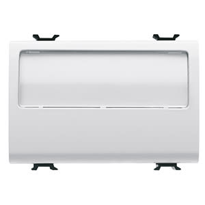 GEWISS - GEWGW10192 PULSANTE CON TARGA PORTANOME ILLUMINABILE 250V ac - NA 10A - 3 MODULI - BIANCO LUCIDO - CHORUSMART