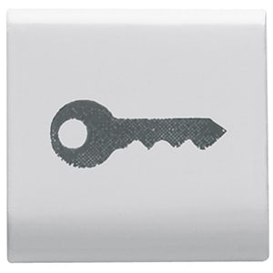 GEWISS GEWGW10543 TASTO INTERCAMBIABILE CHIAVE BIANCO