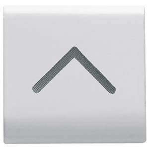 GEWISS - GEWGW10545 TASTO INTERCAMBIABILE - 22X22mm - FRECCIA VERTICALE - BIANCO LUCIDO - CHORUSMART