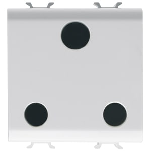 GEWISS GEWGW10297 PRESA 2M 2P+T 15A ST.INGLESE BIANCO