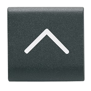 GEWISS GEWGW12545 TASTO INTERCAMB. FRECCIA VERT. NERO