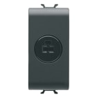 GEWISS - GEWGW12454 PRESA AUDIO VIDEO - PER ALTOPARLANTE - 1 MODULO - NERO SATINATO - CHORUSMART