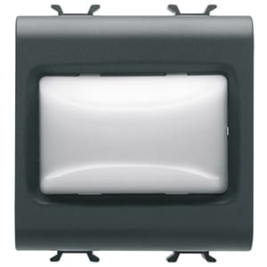 GEWISS - GEWGW12631 SPIA SPORGENTE TRASPARENTE 3W 2M NERO