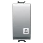 GEWISS - GEWGW14153 PULSANTE 1M 1P NA 16A CAMPANELLO TITANIO