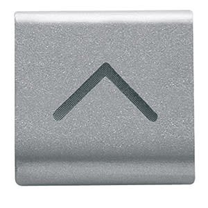 GEWISS - GEWGW14545 TASTO INTERCAMBIABILE - 22X22mm - FRECCIA VERTICALE - TITANIO - CHORUSMART