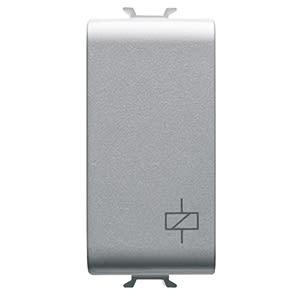 GEWISS - GEWGW14724 RELE' MONOSTABILE 230V ac 50/60Hz - 1P 1NA/NC 10A(AC1)/4A(AC15)250Vac - 1 MODULO - TITANIO - CHORUSMART