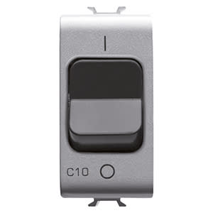 GEWISS - GEWGW14462 INTERRUTTORE AUTOMATICO MAGNETOTERMICO - CURVA C - 1P 10A 230Vac - 1 MODULO - TITANIO - CHORUSMART