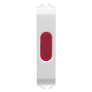 GEWISS - GEWGW10643 SPIA DI SEGNALAZIONE ROSSO 1/2M BIANCO