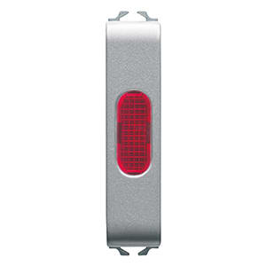 GEWISS - GEWGW14643 SPIA DI SEGNALAZIONE ROSSO 1/2M TITANIO