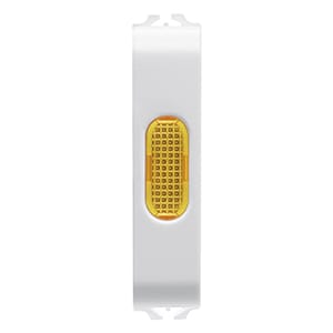 GEWISS - GEWGW10644 SPIA DI SEGNALAZIONE SINGOLA - AMBRA - 1/2 MODULO - BIANCO LUCIDO - CHORUSMART