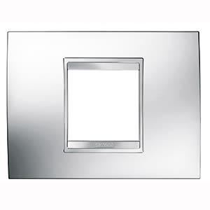 GEWISS - GEWGW16202MC PLACCA LUX 2P CROMO