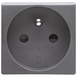 GEWISS GEWGW21207 PRESA 2P+T 16A ST.FRANCESE SCH.SY/BK