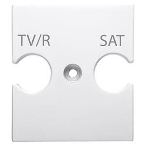 GEWISS GEWGW10387 SUPPORTO PRESE COMBINATE TV-R-SAT CH/WT