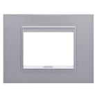 GEWISS - GEWGW16203XT PLACCA LUX 3M METAL TITANIO MONOCHROME
