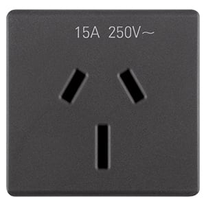 GEWISS - GEWGW21356 PRESA 2P+T 15A ST.AUSTR.SY/BK