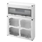 GEWISS - GEWGW68014N Q-DIN 20M 4FLANGE PR.BL.OR.CBF IP65