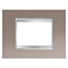 GEWISS - GEWGW16203MP PLACCA LUX 3P METAL.BRONZO PERLATO