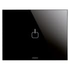 GEWISS - GEWGW16951CN PLACCA ICE TOUCH 3P NERO 1 SIMBOLO