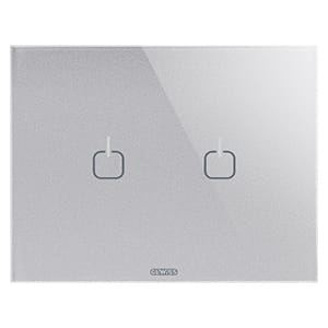 GEWISS - GEWGW16952CT PLACCA ICE TOUCH 3P TITANIO 2 SIMBOLI