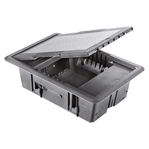 GEWISS GEWGW24611 TORRETTA A SCOMPARSA 10P COPERCHIO INOX