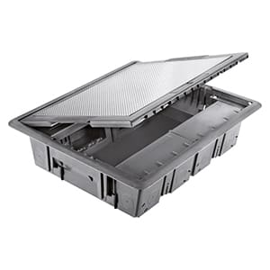 GEWISS GEWGW24612 TORRETTA A SCOMPARSA 20P COPERCHIO INOX