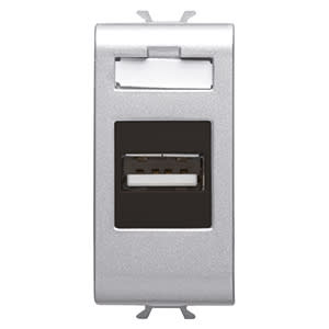 GEWISS - GEWGW14459 PRESA USB 1M TITANIO