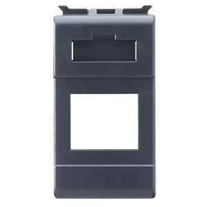 GEWISS - GEWGW30287 CONTENITORE VUOTO PREDISPOSTO PER ALLOGGIAMENTO CONNETTORI - AMP/KEYSTON JACK - 1 MODULO - PLAYBUS