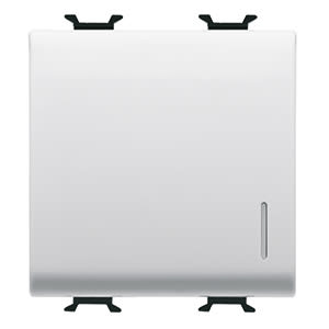 GEWISS - GEWGW10072F DEVIATORE UNIPOLARE 250V ac - MORSETTI CABLAGGIO RAPIDO - 16AX ILLUMINABILE - CON DIFFUSORE - 2 MODULI - BIANCO LUCIDO - CHORUSMART