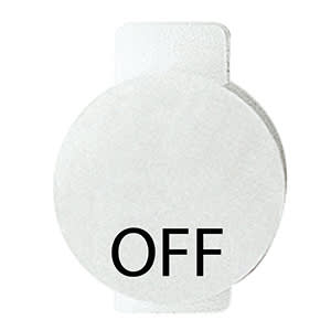 GEWISS - GEWGW20594 LENTE CON SIMBOLO ILLUMINABILE PER APPARECCHI DI COMANDO - SPENTO - SIMBOLO OFF - SYSTEM