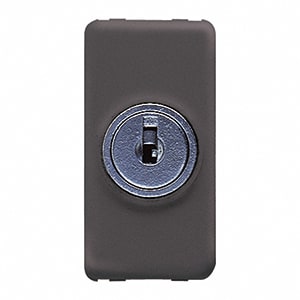 GEWISS - GEWGW21008 DEVIATORE 1P 10A CON CHIAVE SY/BK