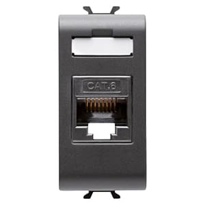 GEWISS - GEWGW12423 CONNETTORE RJ45 1M CAT.6 UTP NERO