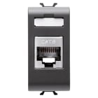 GEWISS - GEWGW12424 CONNETTORE RJ45 1M CAT.6 FTP NERO