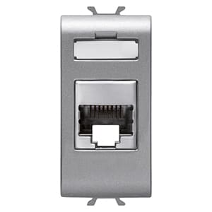 GEWISS - GEWGW14422 CONNETTORE RJ45 1M CAT.5E FTP TITANIO
