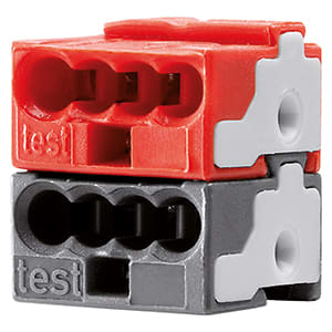 GEWISS GEWGW90807 MORSETTI NERO-ROSSO