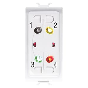 GEWISS - GEWGW10940 INSERITORE PARZIALIZZATORE DA INCASSO - ANTIFURTO FILARE - BIANCO - CHORUSMART